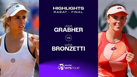 Julia Grabher vs. Lucia Bronzetti | 2023 Rabat Final | WTA Match Highlights - TennisGusto