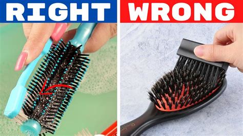 Effective Way To Clean Hair Brushes At Home With Vinegar House Keeper Youtube