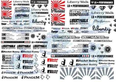 Liberty Walk Rocket Bunny Decals My Custom Hot Wheels