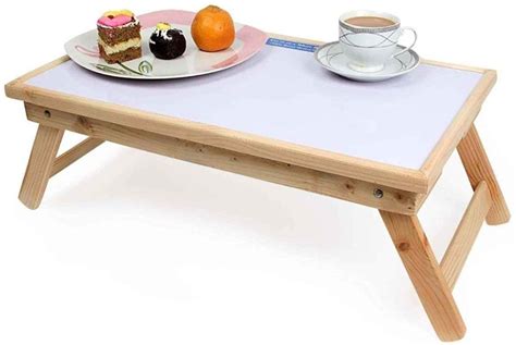 Multipurpose Foldable Wooden Table With Non Magnetic White Table At