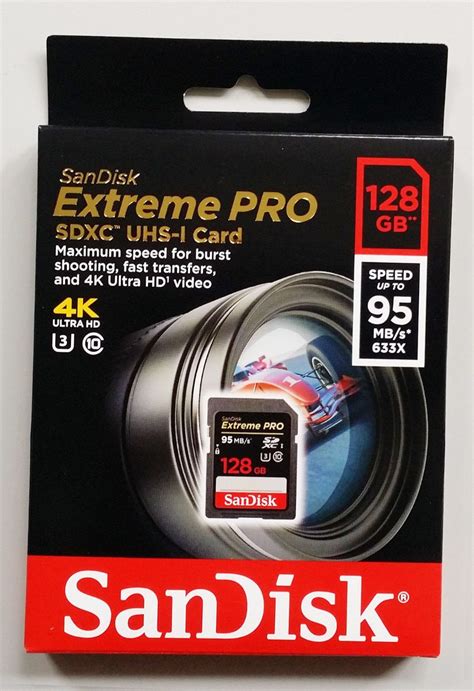 Cartão Sd Sdxc Sandisk Extreme Pro 128gb 95mb s Uhs 3 C10 4k R 370