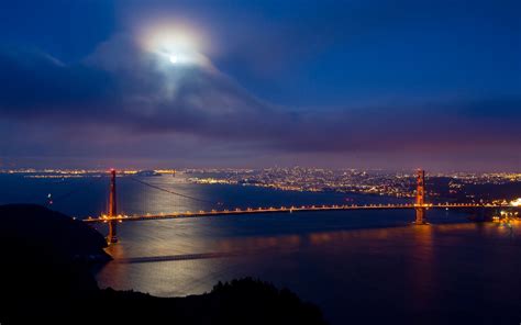 Red Concrete Bridge Golden Gate Bridge San Francisco Cityscape