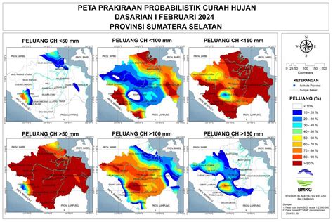 Prakiraan Probabilistik Curah Hujan Dasarian I Februari Update