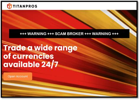 investor warning  titanpros broker scam fintelegram news