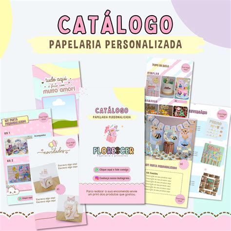 Catálogo para Papelaria Personalizada Milene de Sousa Oliveira Hotmart