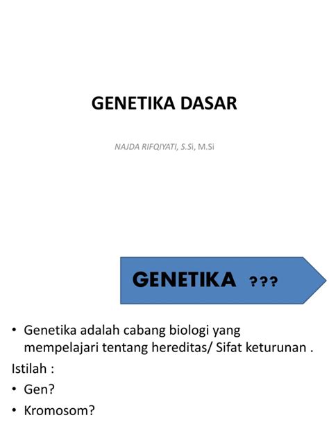 PDF Genetika Dasar Rev DOKUMEN TIPS