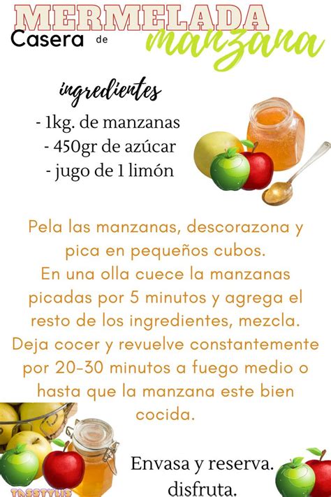 Mermelada Casera De Manzana Receta Mermelada Mermeladas Caseras