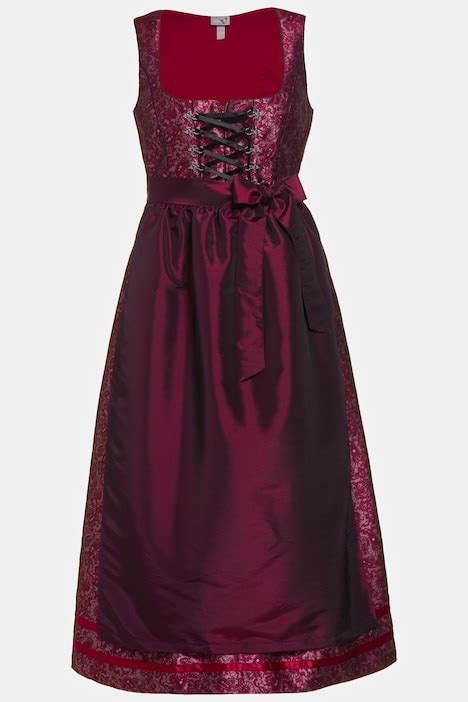 Tessa Jacquard Dirndl Satin Apron Maxi Dress More Dresses Dresses