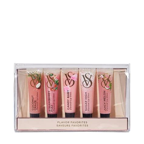 Victorias Secret Assorted Flavor Gloss Favorites Coffret Set 65 Ml Duty Free Bestvalue