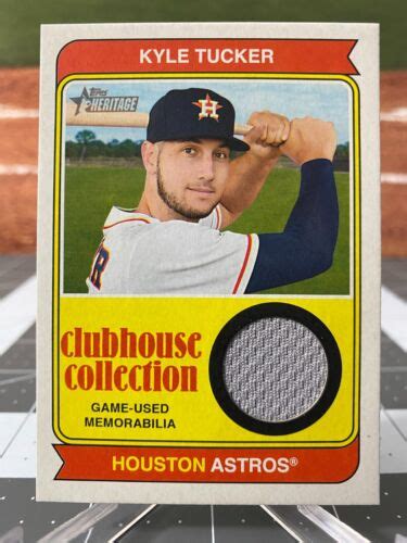 Kyle Tucker Patch Topps Heritage Clubhouse Collection Relic