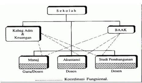 Bentuk Struktur Organisasi Lini Dan Fungsional Piramida Matrik