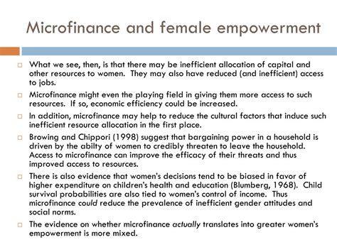 Ppt Women And Microfinance Powerpoint Presentation Free Download Id 1594652