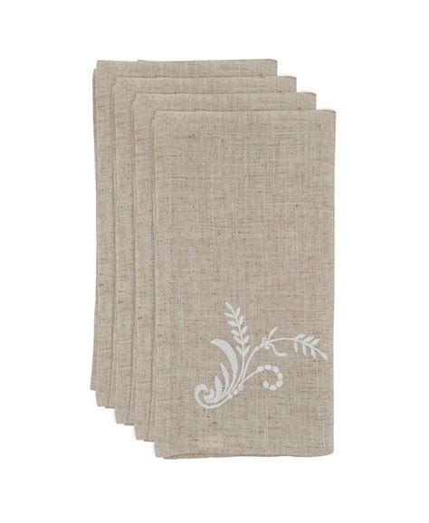 Saro Lifestyle Embroidered Placemat Set Of 4 Macys