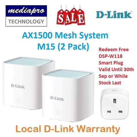 D Link M Pack Of Wifi Ax Mesh System Eagle Pro Ai With Ai