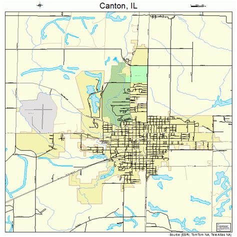 Canton Illinois Street Map 1711007