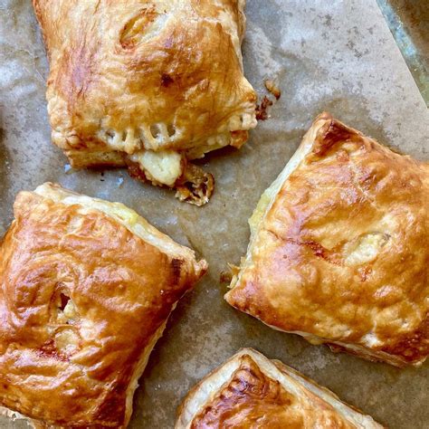 Cheesy Caramelized Onion Mashed Potato Puff Pastry Pies Potato Puffs