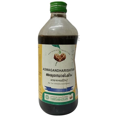 Vaidyaratnam Aswagandharishtam Buy Bottle Of 450 0 Ml Syrup At Best