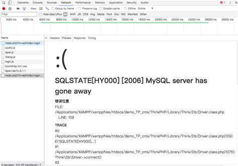 SQLSTATE HY000 2006 MySQL Server Has Gone Away Sqlstate Hy000 2006