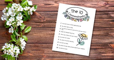 10 Commandments Printable - Free Wall Art - Savor + Savvy