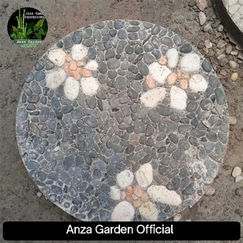 Jual Batu Pijakan Taman Bulat Stepping Stone Bentuk Bulat Anza