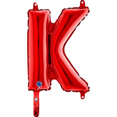 Ballon Aluminium Lettre K Rouge Cm Ballons Lettre Rouges Sur