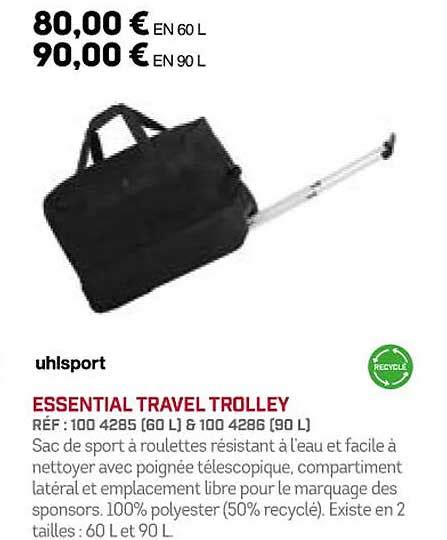 Promo Uhlsport Essential Travel Trolley Chez Sport Icatalogue Fr