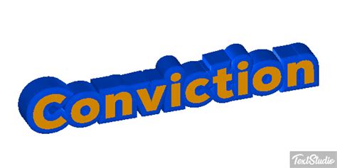 Conviction Word Animated  Logo Designs