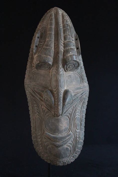 Ancestor Mask Cm Wood Tambanum Central Sepik Catawiki