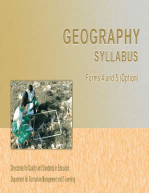 Fillable Online Geography Skola Edu Geography Option Syllabus Track 3