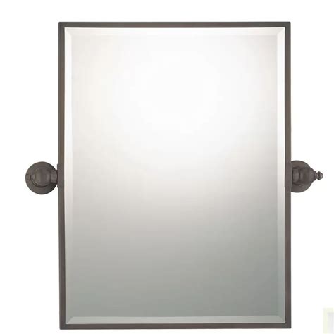 Alcott Hill Bachman With Excavation Glass Mirror Rectangle Mirror