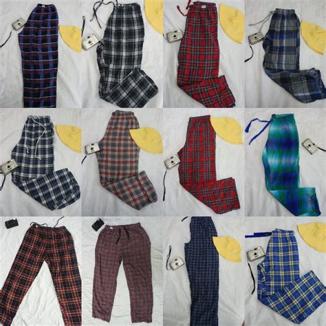 Клетчатые брюки Набор 6шт. / Plaid pants Pack 6 pcs — Товары из Таиланда