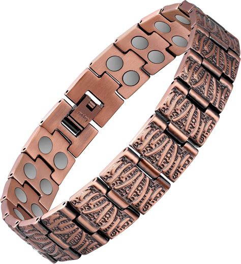 Pulseira Magn Tica Masculina Jacanori De Cobre Puro Im S De Gauss