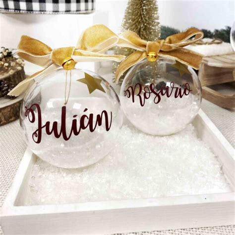 Bola De Navidad Personalizada Con Nombre Adorno De Navidad