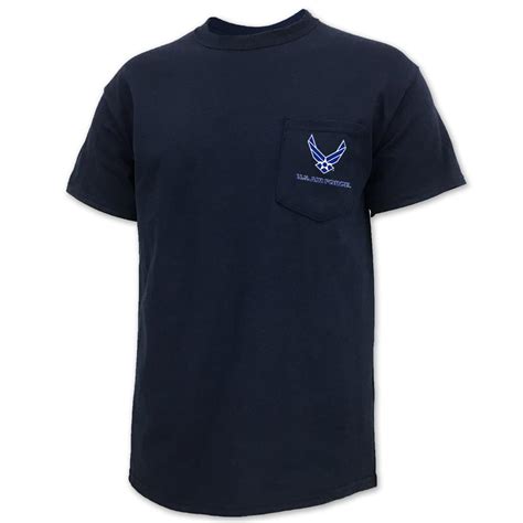 U S Air Force T Shirts Air Force Wings Logo Pocket T Shirt