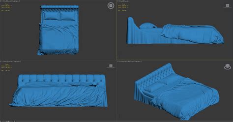 Bohème Bett 3d Modell 30 Max Obj Free3d