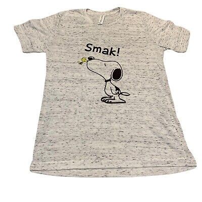 Snoopy Smak Woodstock White Marble Bella And Canvas Shirt Size XS