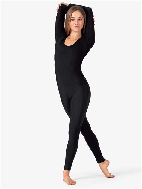 Womens Scoop Neck Cotton Long Sleeve Unitard Unitards Baltogs Cl811