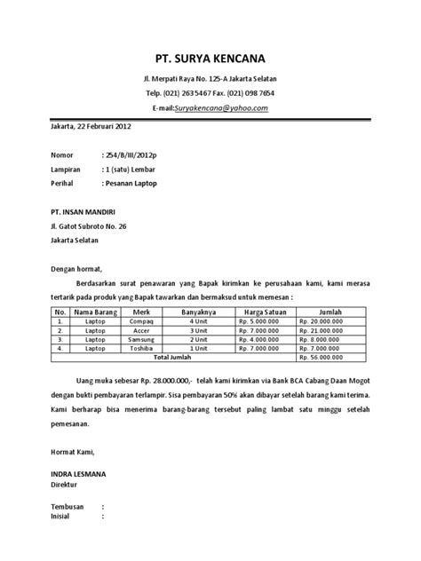 Contoh Surat Niaga Terbaik Untuk Bisnis Wajib Dicoba