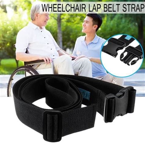 Ceinture de Sécurité pour Fauteuil Roulant Sangle de Retenue Fixe