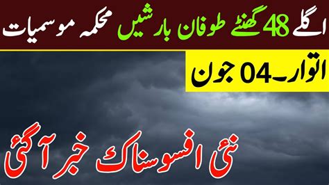 Weather Update Today 04 June Stormy Rains With Hailstorm Gusty