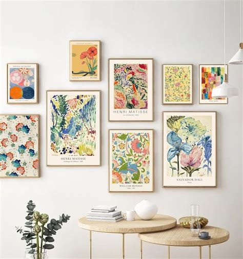 Vintage Eclectic Gallery Wall Set Eclectic Home Decor Modern Etsy