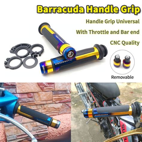 Barracuda Handle Grip Cnc Quality With Throttle And Bar End Gold