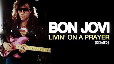 Bon Jovi Livin On A Prayer Demo Version Youtube