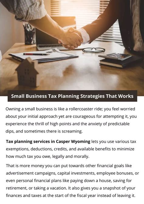 Ppt Small Business Tax Planning Strategies That Works Powerpoint