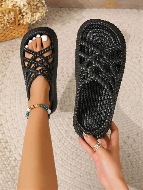 Novedad Sandalias De Tiras Cruzadas Para Mujer Primavera Verano