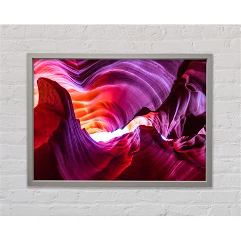 Bright Star Colourful Cave Formations Single Picture Frame Print On
