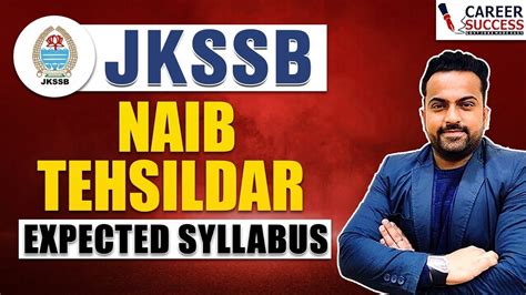 Naib Tehsildar 👉expected Syllabus 2024👉topic Wise Careersuccessjammu