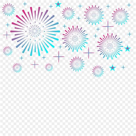 Fireworks Transparent Vector Design Images Fireworks Isolated Against
