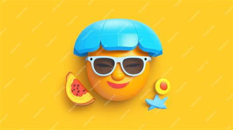 Premium AI Image | summer_emoji