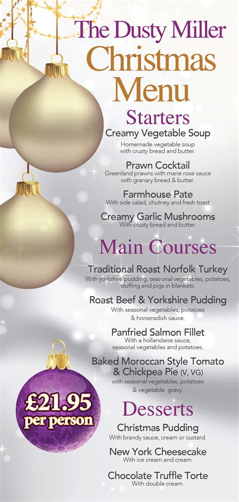 CHRISTMAS MENU – thedusty.pub